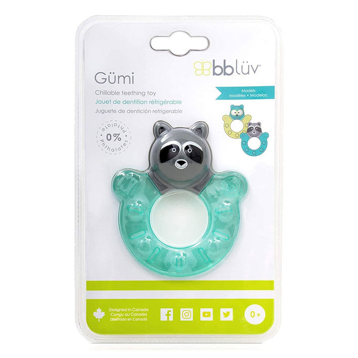 Bbluv Gumi Freezable Teething Toy Raccoon For Babies - Easy Pharmacy LLC