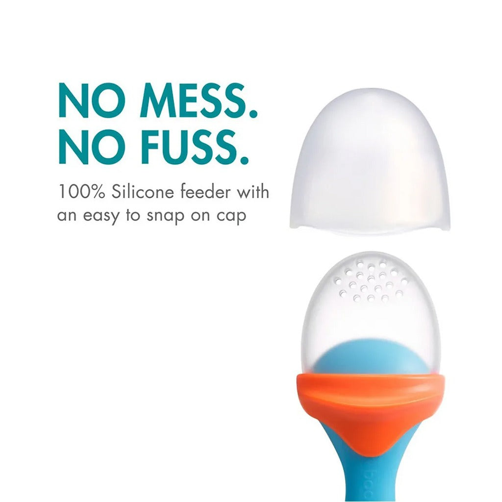 Boon Silicone Food Pulp Feeder Orange/Blue 1's - Easy Pharmacy LLC