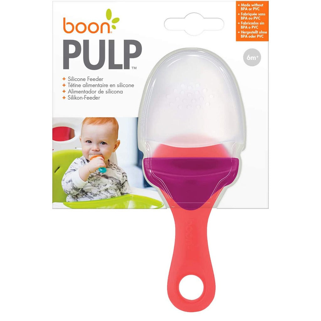 Boon Silicone Food Pulp Feeder Magenta/Pink 1's - Easy Pharmacy LLC