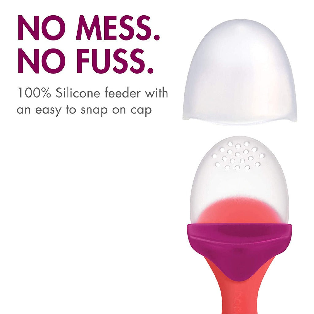 Boon Silicone Food Pulp Feeder Magenta/Pink 1's - Easy Pharmacy LLC