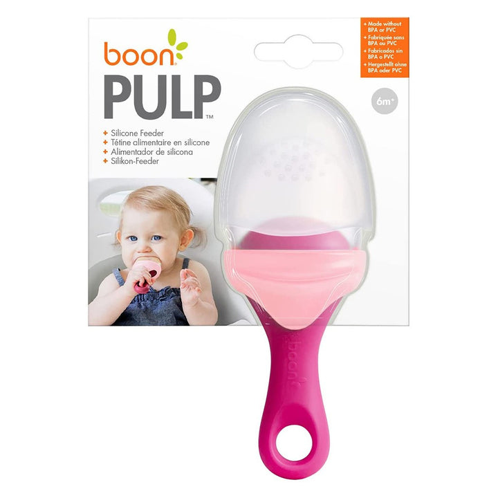 Boon Silicone Food Pulp Feeder Pink/Wine 1's - Easy Pharmacy LLC