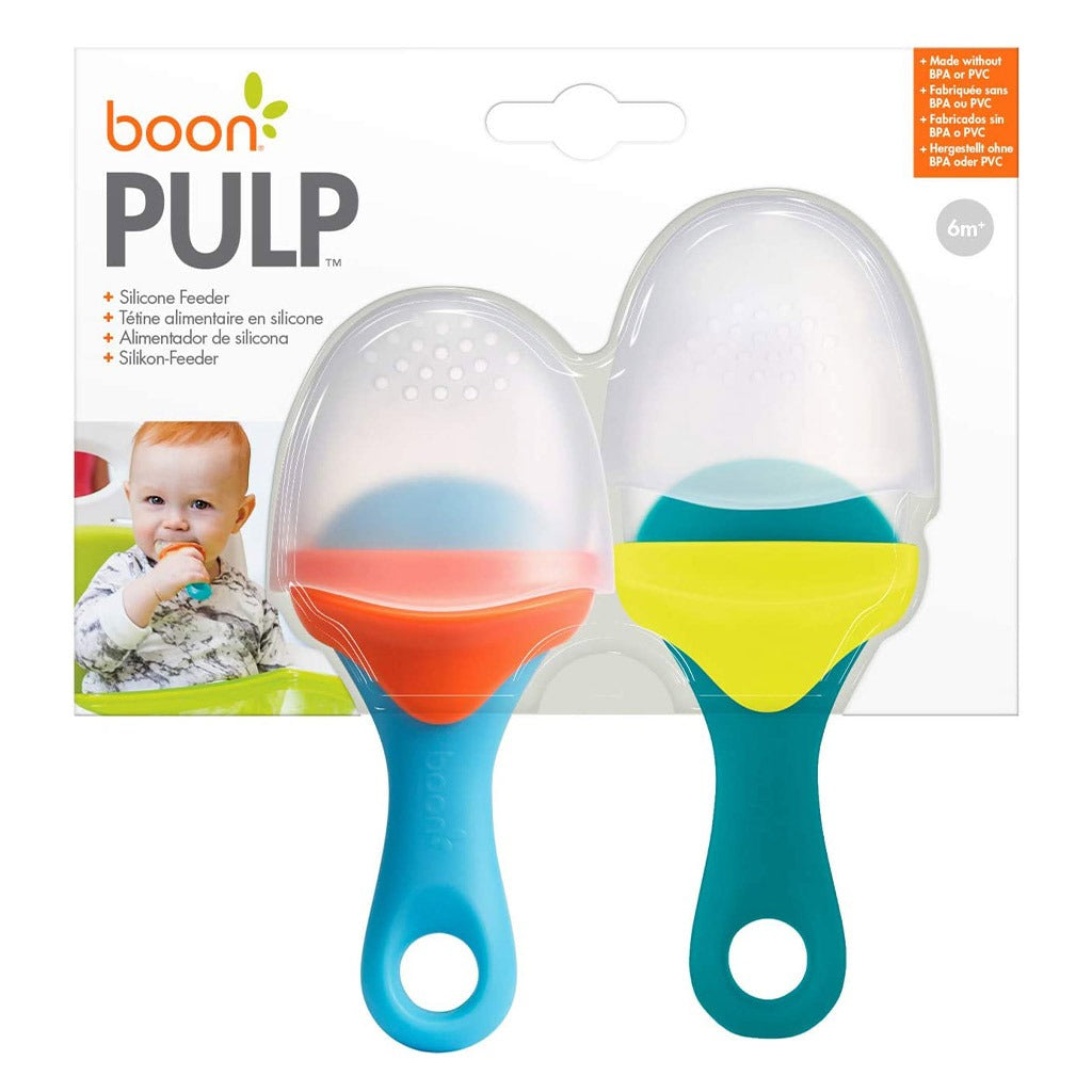 Boon Silicone Food Pulp Feeder Blue/Teal 2's - Easy Pharmacy LLC