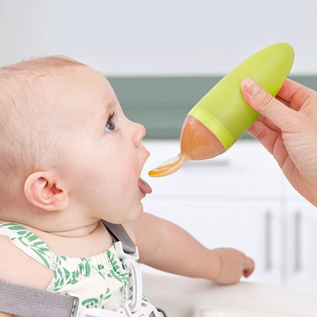 Boon Squirt Silicone Baby Food Dispensing Spoon Green - Easy Pharmacy LLC