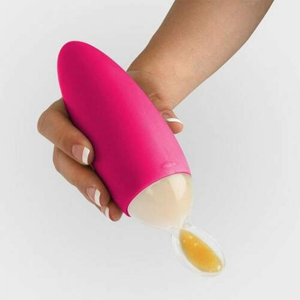 Boon Squirt Silicone Baby Food Dispensing Spoon Pink - Easy Pharmacy LLC
