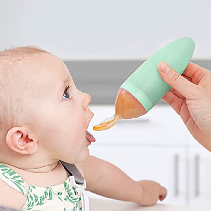 Boon Squirt Silicone Baby Food Dispensing Spoon Mint Green - Easy Pharmacy LLC