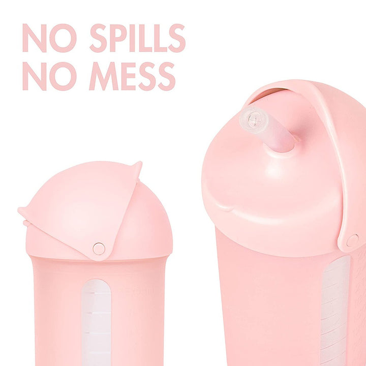 Boon Swig Silicone Straw Bottle For Kids 10 Oz Pink - Easy Pharmacy LLC