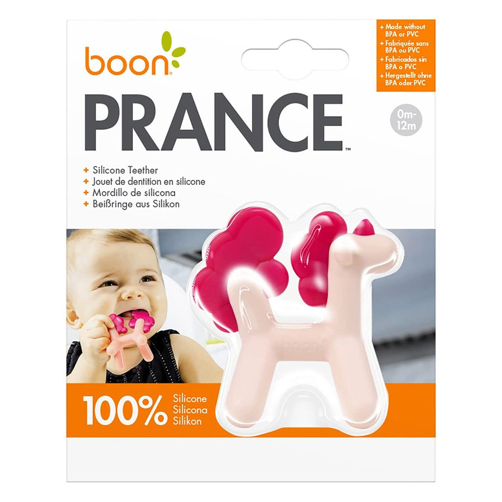 Boon Prance Swinging Unicorn Silicone Teether For 0-12 Months Babies - Easy Pharmacy LLC
