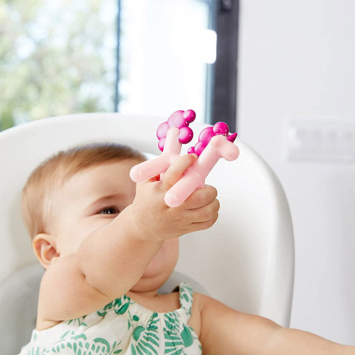 Boon Prance Swinging Unicorn Silicone Teether For 0-12 Months Babies - Easy Pharmacy LLC