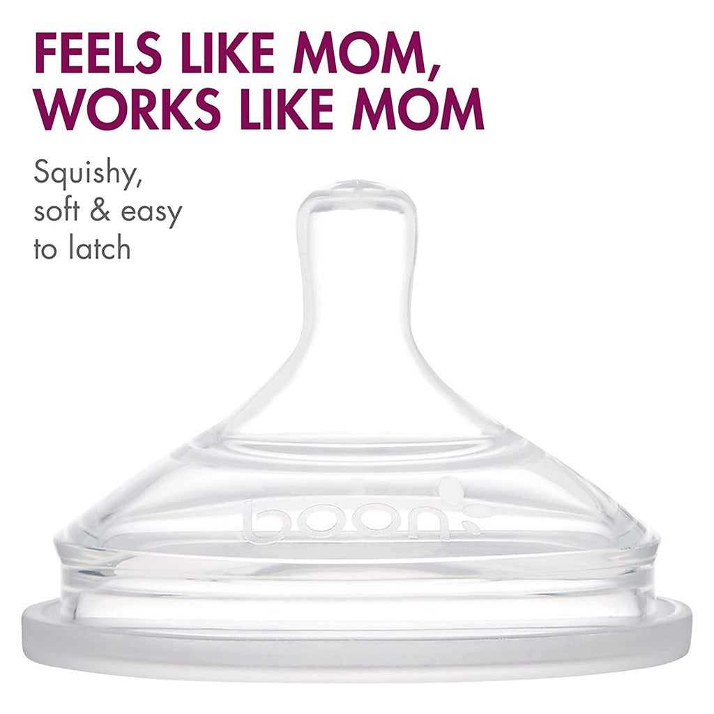 Boon Nursh 3 Months+ Feeding Bottle Pink Multi 236ml, 3's - Easy Pharmacy LLC