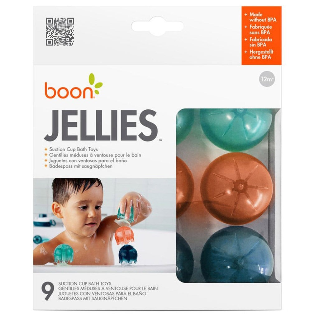 Boon Jellies Suction Cup Coral Yellow Bath Toys, 9 Pieces set For 12 Months+ - Easy Pharmacy LLC