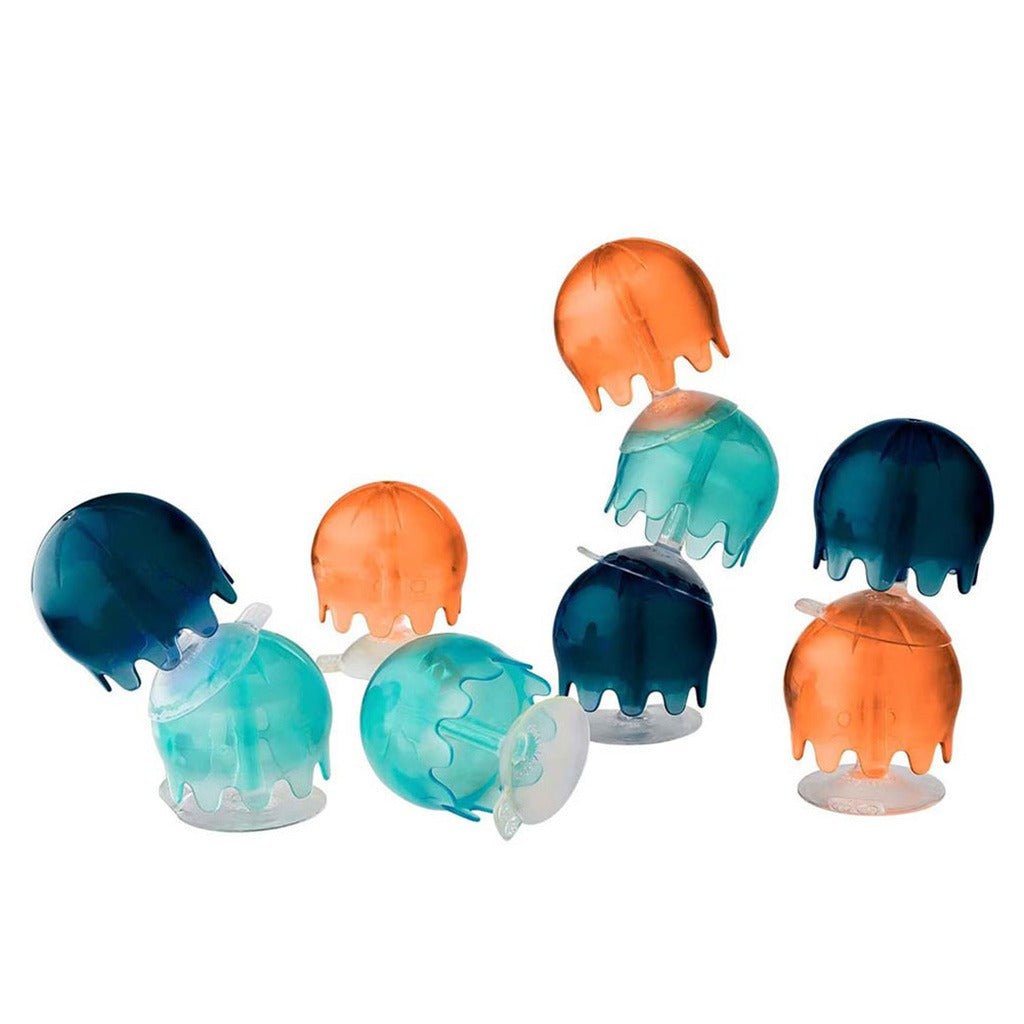 Boon Jellies Suction Cup Coral Yellow Bath Toys, 9 Pieces set For 12 Months+ - Easy Pharmacy LLC