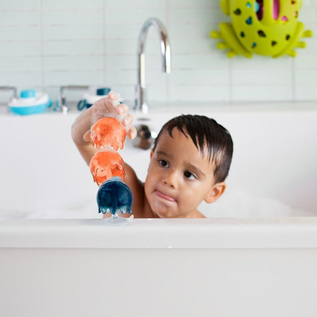 Boon Jellies Suction Cup Coral Yellow Bath Toys, 9 Pieces set For 12 Months+ - Easy Pharmacy LLC