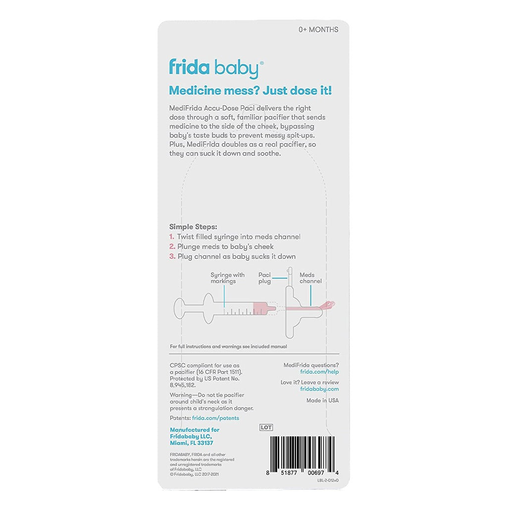 FridaBaby MediFrida The Accu-Dose Pacifier - Easy Pharmacy LLC