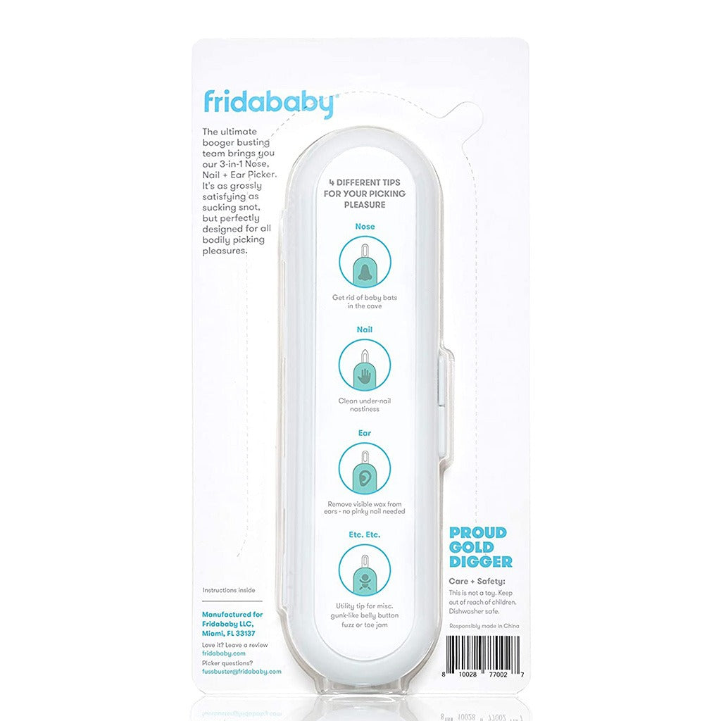 FridaBaby 3-In-1 Nose, Nail + Ear Picker Essential Tool For Babies - Easy Pharmacy LLC