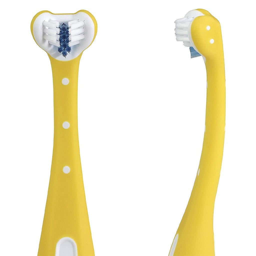 FridaBaby Triple-Angle Toothhugger Training Toothbrush Yellow For Toddlers - Easy Pharmacy LLC