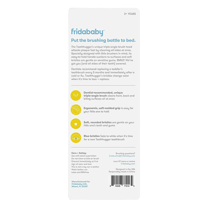 FridaBaby Triple-Angle Toothhugger Training Toothbrush Yellow For Toddlers - Easy Pharmacy LLC