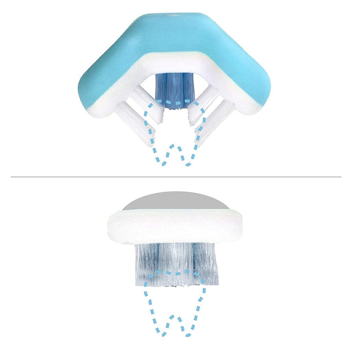FridaBaby Triple-Angle Toothhugger Training Toothbrush Blue For Toddlers - Easy Pharmacy LLC