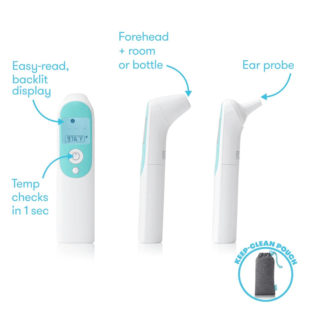 FridaBaby 3-In-1 Ear, Forehead + Touchless Infrared Thermometer For Babies And Adults - Easy Pharmacy LLC