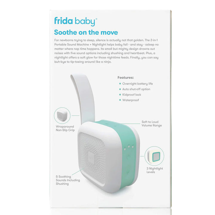 FridaBaby 2-in-1 Portable White Noise, Sound Machine With Night Light For Baby - Easy Pharmacy LLC