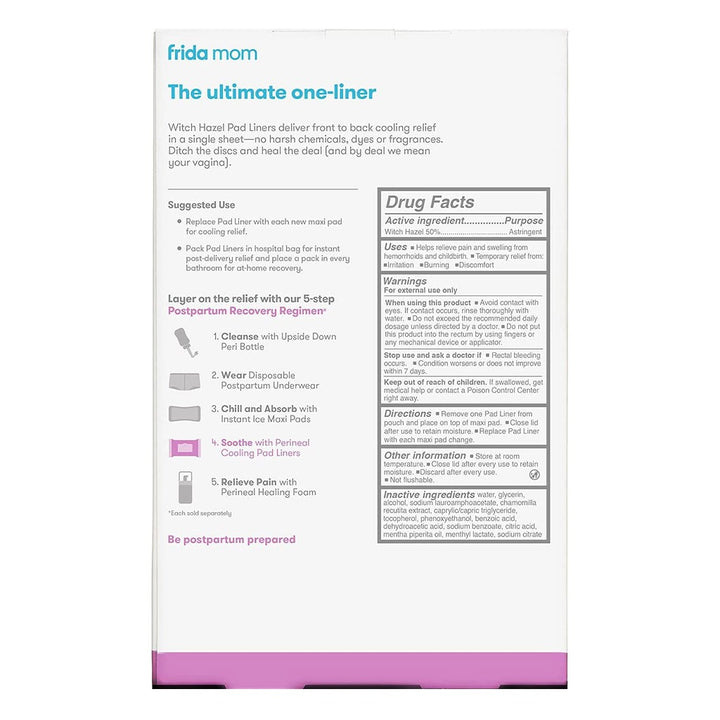 FridaMom Witch Hazel Perineal Cooling Pad Liners - Easy Pharmacy LLC