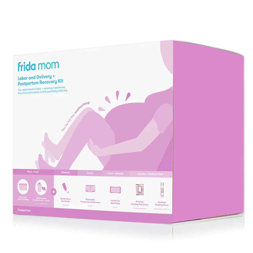 FridaMom Labor & Delivery + Postpartum Recovery Hospital Kit - 15 Piece Gift Set - Easy Pharmacy LLC