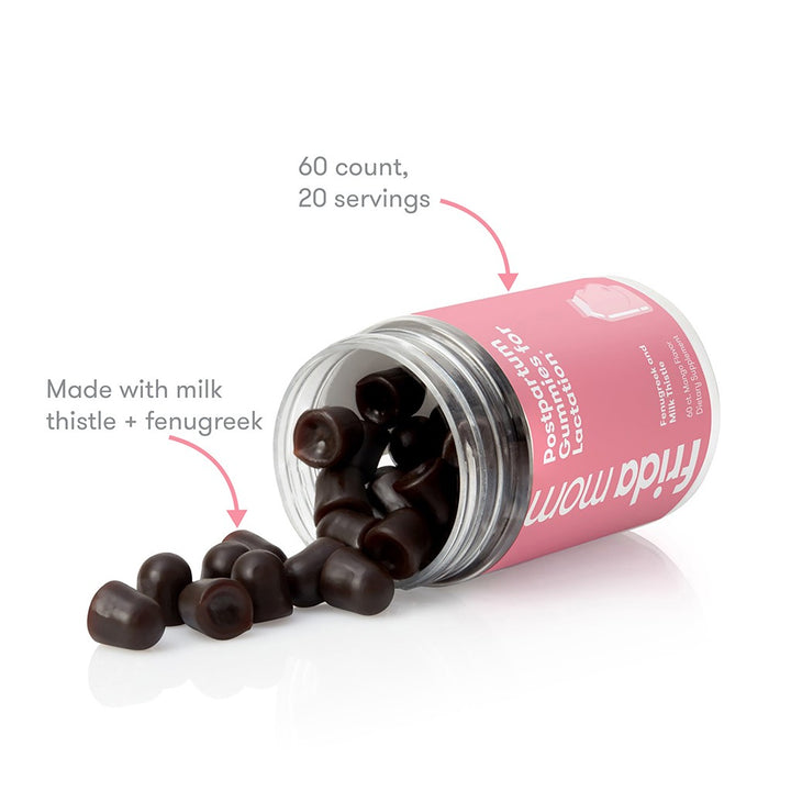 FridaMom Postpartum Gummies With Fenugreek & Milk Thistle For Lactation, Pack of 60s - Easy Pharmacy LLC
