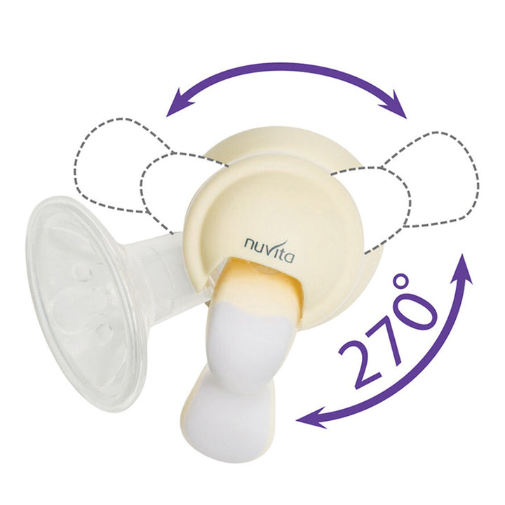 Nuvita Manual Breast Pump With Swivel Handle Materno Twist 1215 - Easy Pharmacy LLC
