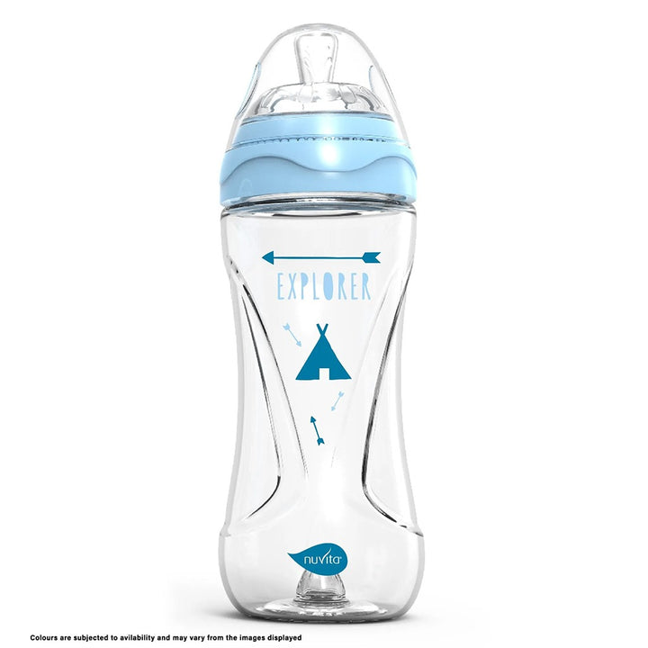 Nuvita Mimic Collection Anti-Colic Baby Feeding Bottle - Assorted 330ml - Easy Pharmacy LLC