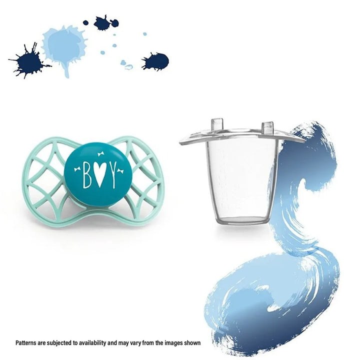 Nuvita AIR.55 Orthodontic Soother With Stericover for 0 Months+ Baby - Nile Green - Easy Pharmacy LLC