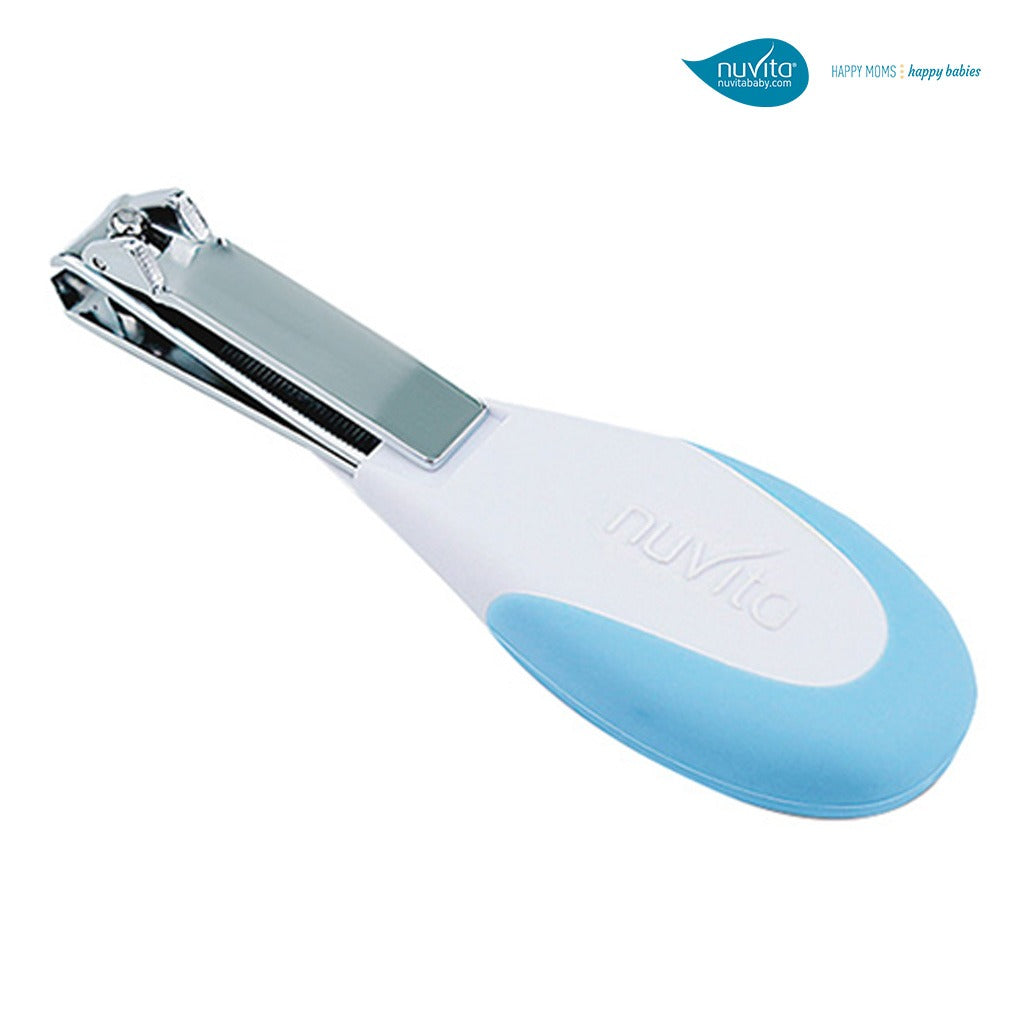 Nuvita Small Scissors with Rounded Tip Nail Clipper & Nail Files For Baby - Cool Blue, Pack of 7 Pieces - Easy Pharmacy LLC