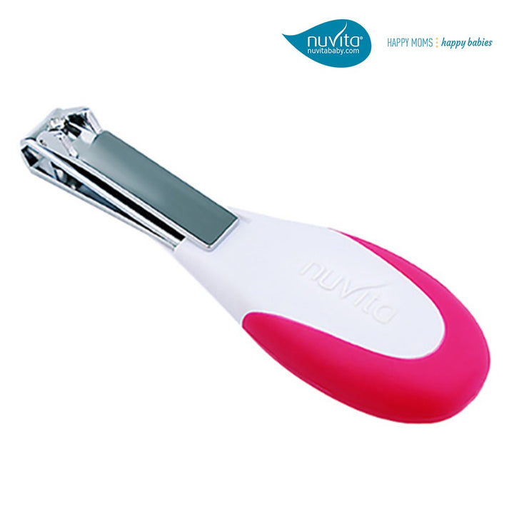 Nuvita Small Scissors with Rounded Tip Nail Clipper & Nail Files For Baby - Cool Pink, Pack of 7 Pieces - Easy Pharmacy LLC