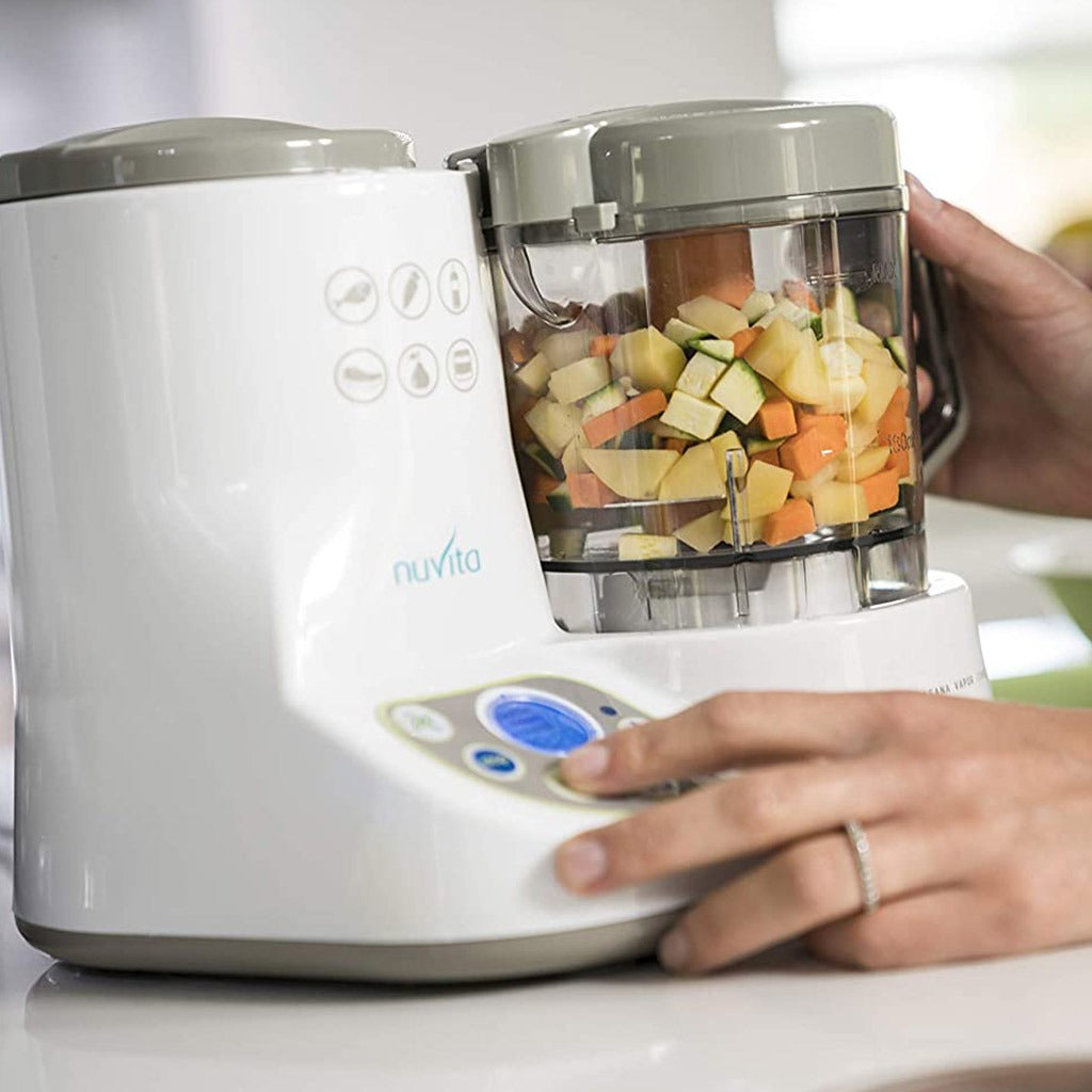 Nuvita Pappasana 6-In-1 Vapor Combo Food processor and bottle warmer - Easy Pharmacy LLC