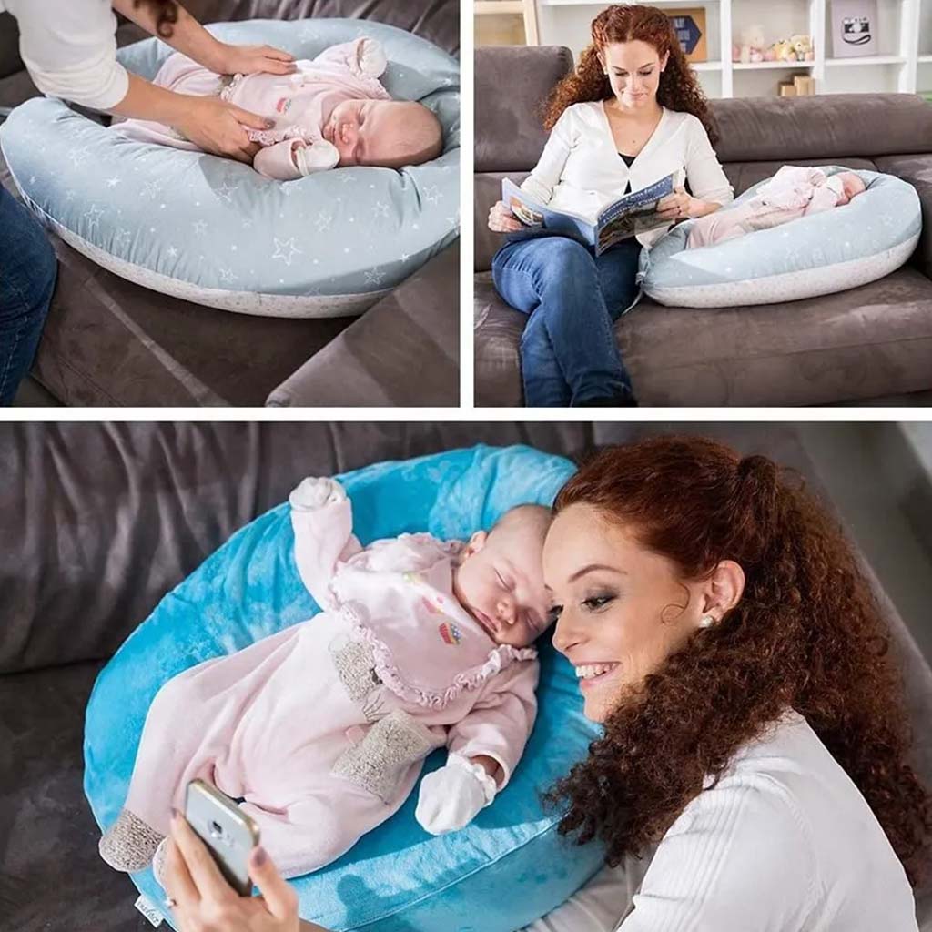 Nuvita Dreamwizard 12-In-1 Pregnancy & Nursing Pillow - Grigio Bianco In Grey - Easy Pharmacy LLC