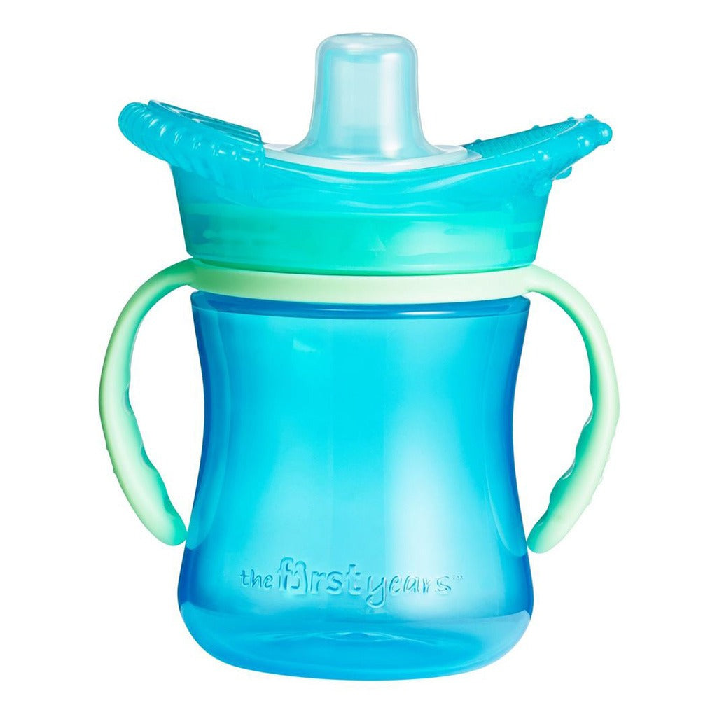 The First Years Teethe-Around Spill Proof Teething Trainer Cup With Spout Cover For 6+ Months 207ml, Assorted, Pack of 1's - Easy Pharmacy LLC