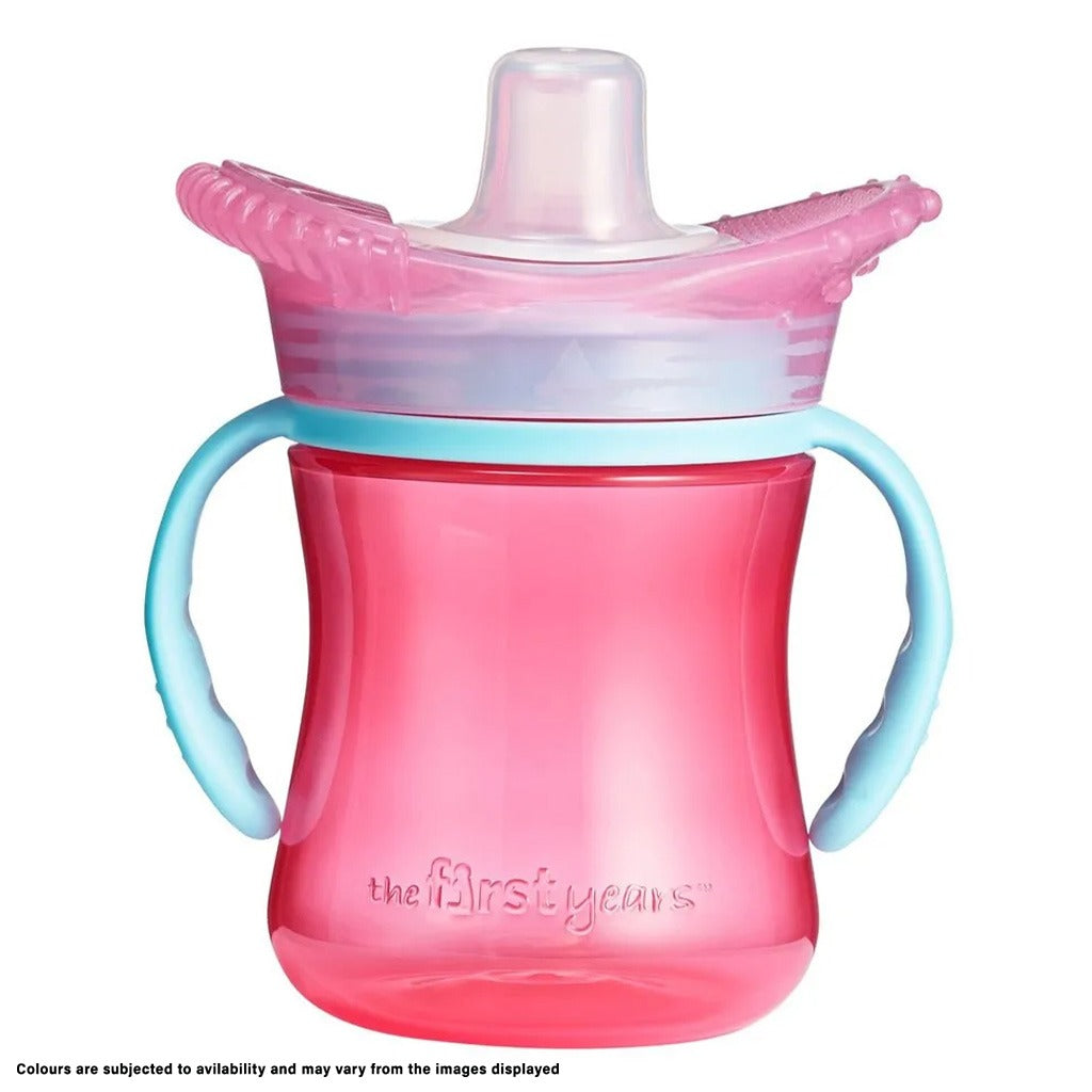 The First Years Teethe-Around Spill Proof Teething Trainer Cup With Spout Cover For 6+ Months 207ml, Assorted, Pack of 1's - Easy Pharmacy LLC