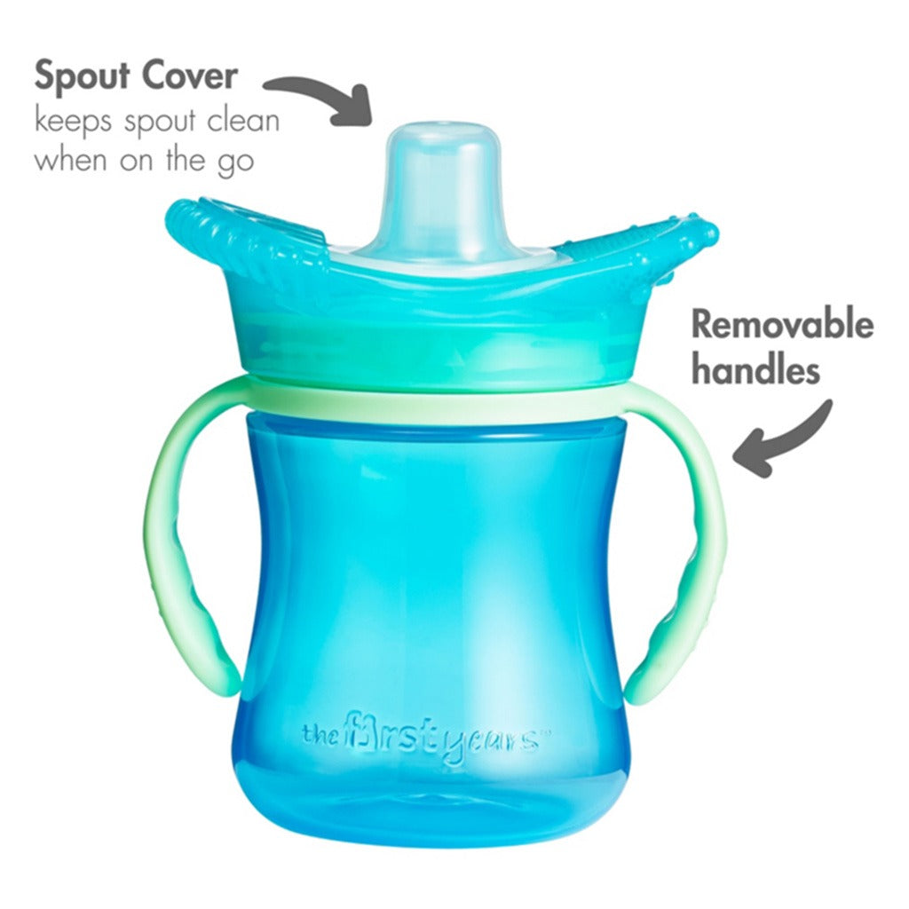 The First Years Teethe-Around Spill Proof Teething Trainer Cup With Spout Cover For 6+ Months 207ml, Assorted, Pack of 1's - Easy Pharmacy LLC