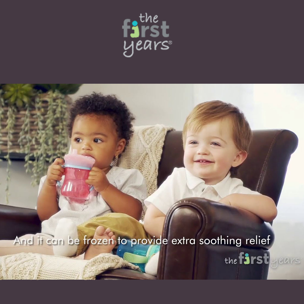 The First Years Teethe-Around Spill Proof Teething Trainer Cup With Spout Cover For 6+ Months 207ml, Assorted, Pack of 1's - Easy Pharmacy LLC