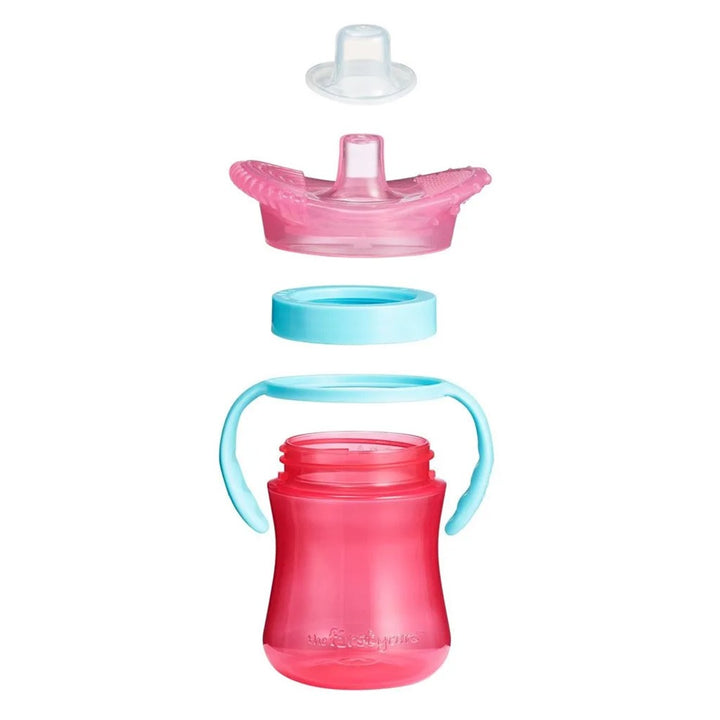 The First Years Teethe-Around Spill Proof Teething Trainer Cup With Spout Cover For 6+ Months 207ml, Assorted, Pack of 1's - Easy Pharmacy LLC