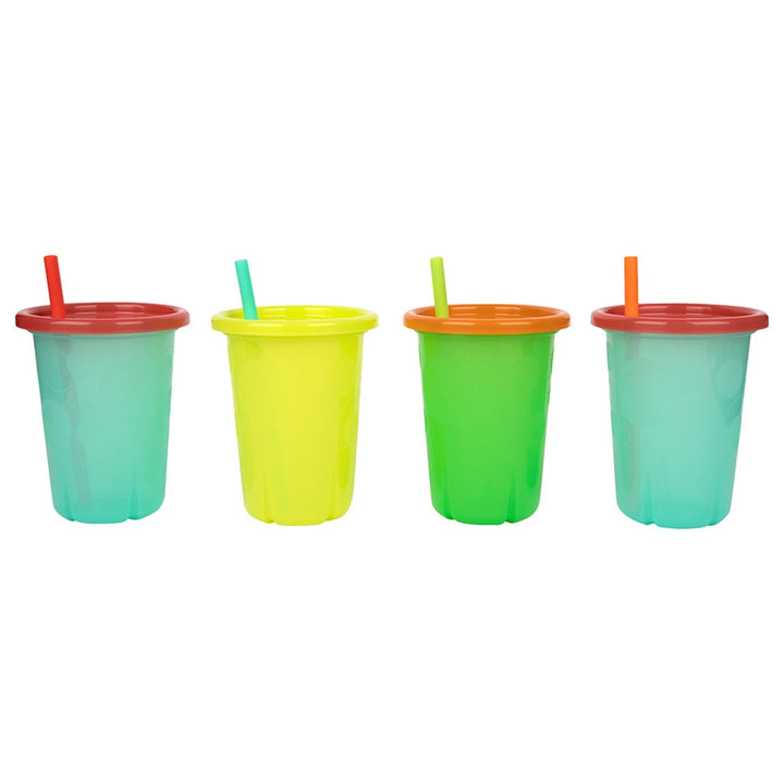 The First Years Take & Toss Spill-Free Straw Cups For 18+ Months 296ml, Assorted, Pack of 4's - Easy Pharmacy LLC