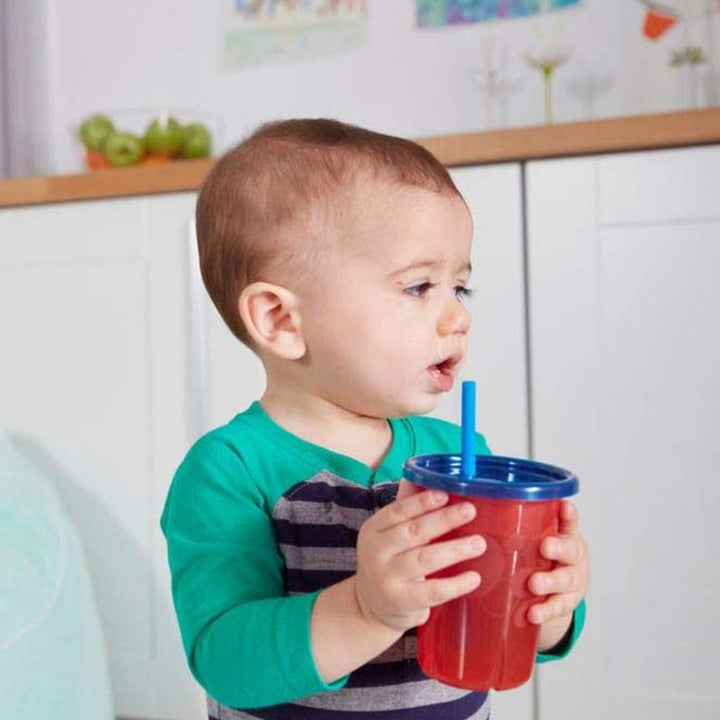 The First Years Take & Toss Spill-Free Straw Cups For 18+ Months 296ml, Assorted, Pack of 4's - Easy Pharmacy LLC