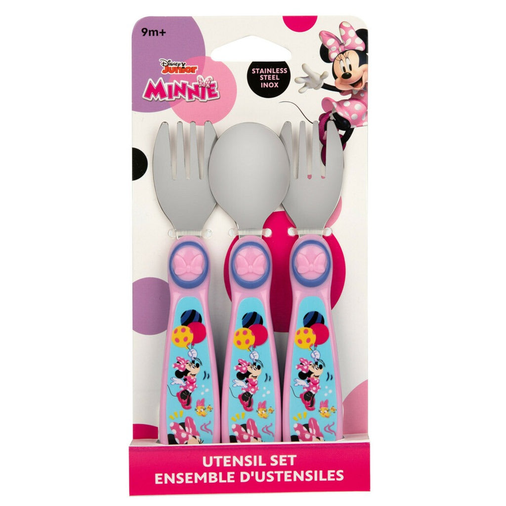 The First Years Disney Junior Minnie Sculpted Flatware Set, Pack of 3's - Easy Pharmacy LLC