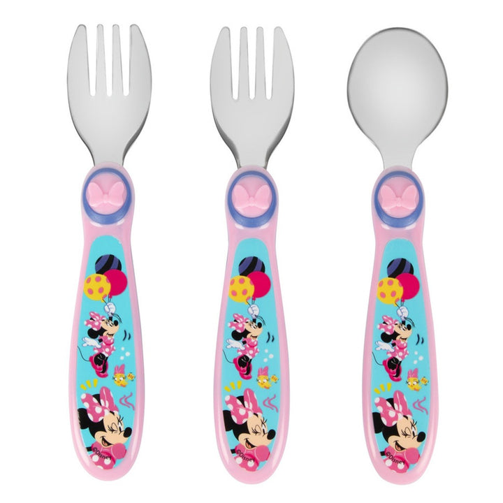 The First Years Disney Junior Minnie Sculpted Flatware Set, Pack of 3's - Easy Pharmacy LLC