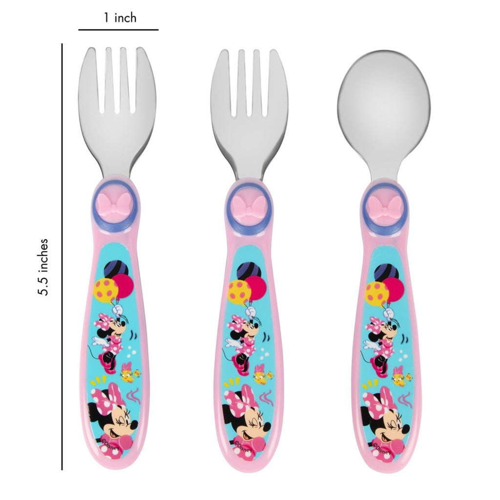 The First Years Disney Junior Minnie Sculpted Flatware Set, Pack of 3's - Easy Pharmacy LLC