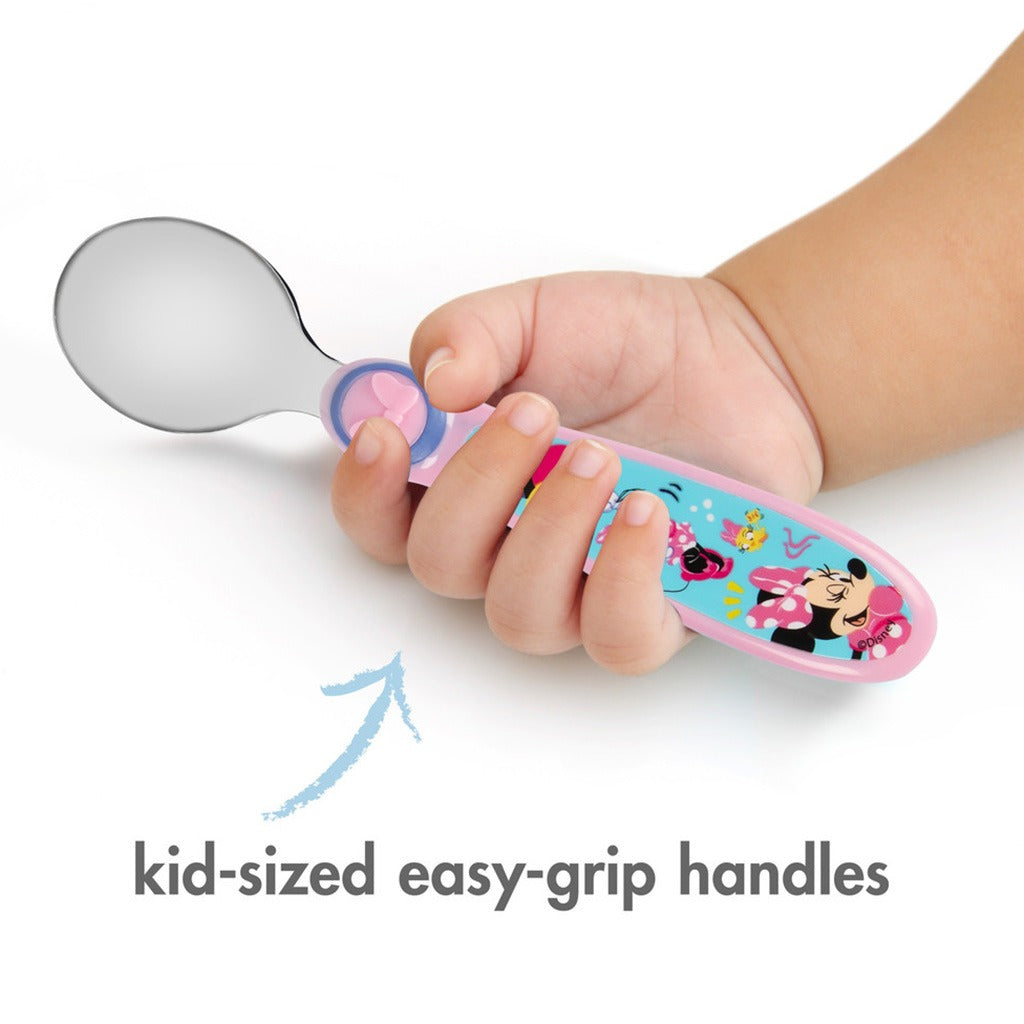 The First Years Disney Junior Minnie Sculpted Flatware Set, Pack of 3's - Easy Pharmacy LLC