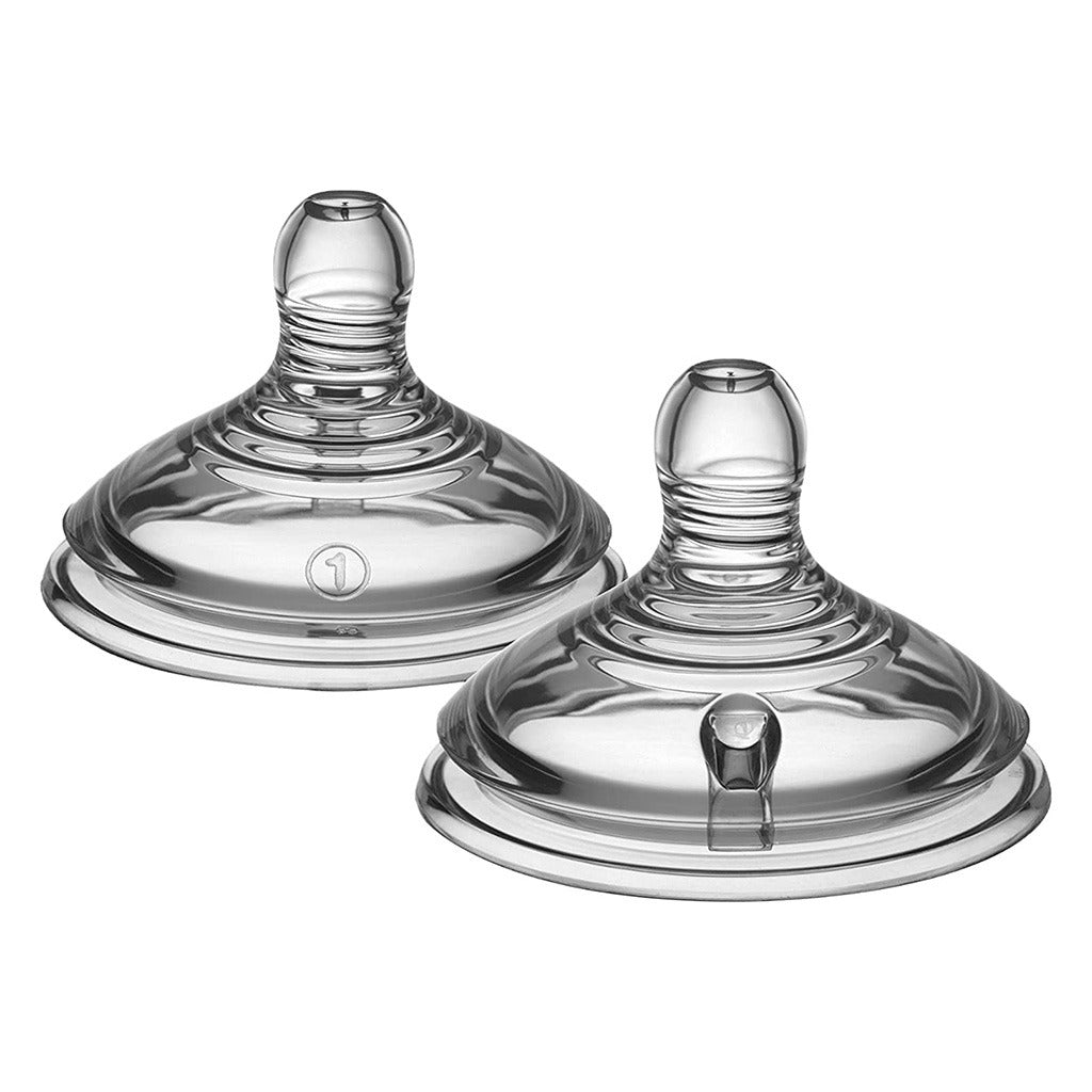 Tommee Tippee Closer To Nature Slow Flow Anti-Colic Bottle Teats-2 Pieces - Easy Pharmacy LLC