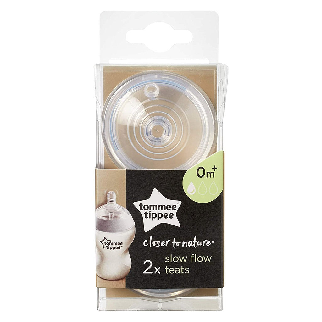 Tommee Tippee Closer To Nature Slow Flow Anti-Colic Bottle Teats-2 Pieces - Easy Pharmacy LLC