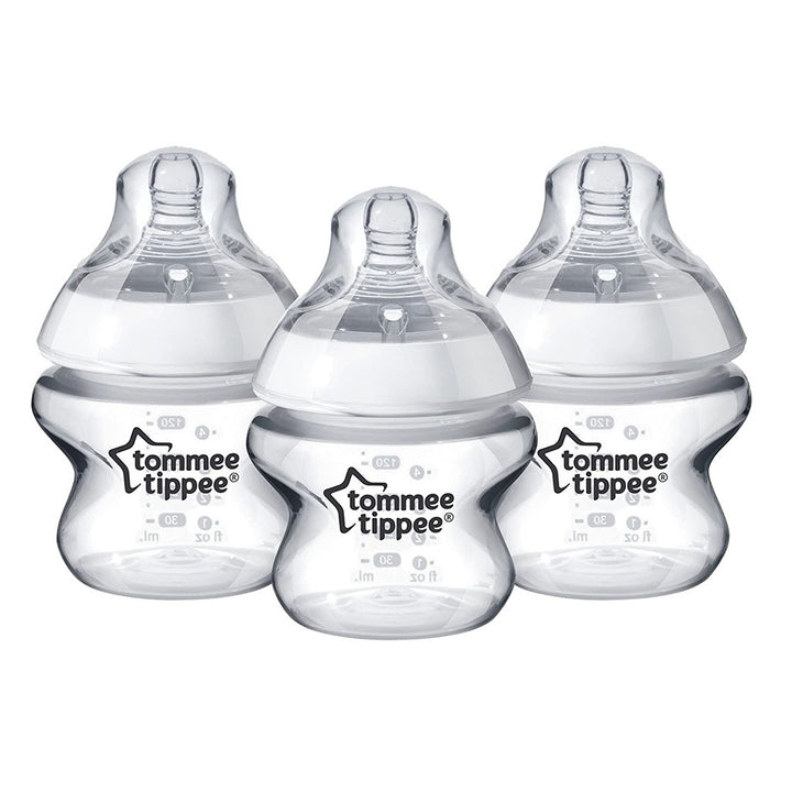 Tommee Tippee Closer To Nature Baby Feeding Bottle For 0 Months+ Babies 150ml-Pack Of 3 - Easy Pharmacy LLC