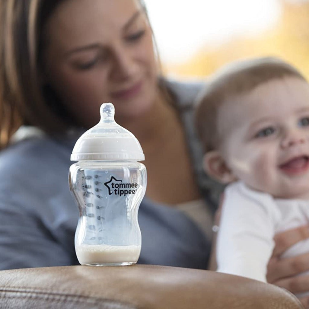Tommee Tippee Closer To Nature Baby Feeding Bottle For 0 Months+ Babies 260ml - Easy Pharmacy LLC