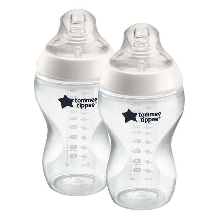 Tommee Tippee Closer To Nature Feeding Bottle Clear 340ml-Pack Of 2 - Easy Pharmacy LLC