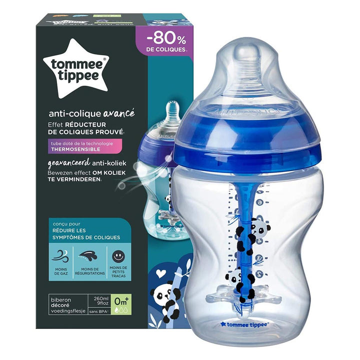 Tommee Tippee Closer To Nature Advanced Anti-Colic Baby Feeding Bottle-Blue 150ml - Easy Pharmacy LLC